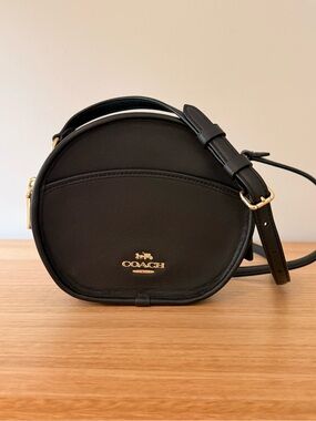Coach Limited Edition Canteen Bag Archive Re-Edition Black Leather Crossbody